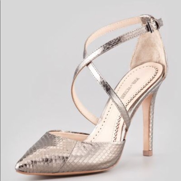 Pour La Victoire Shoes - Pour la Victoire Cheyenne Pewter snake skin 8